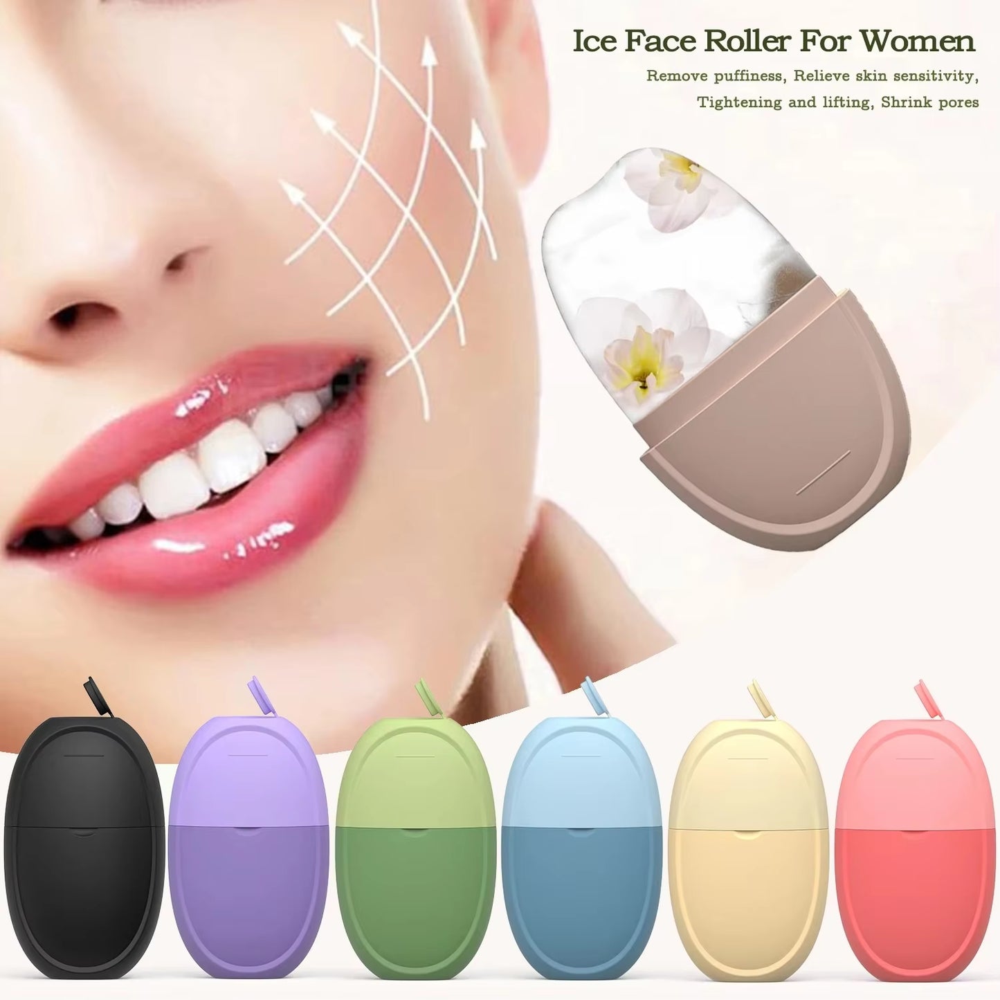 Ice Roller for Face and Eye Facial Beauty Ice Roller Skin Care Tools Ice Facial Cube Gua Sha Beauty SPA Skincare Face Massager